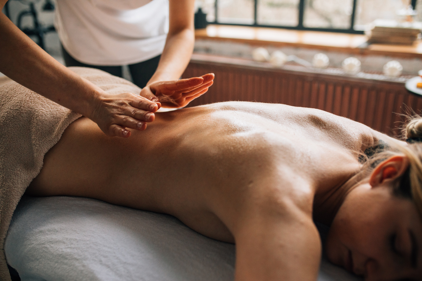 A Woman having a Massage